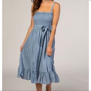 Light blue smocked dress